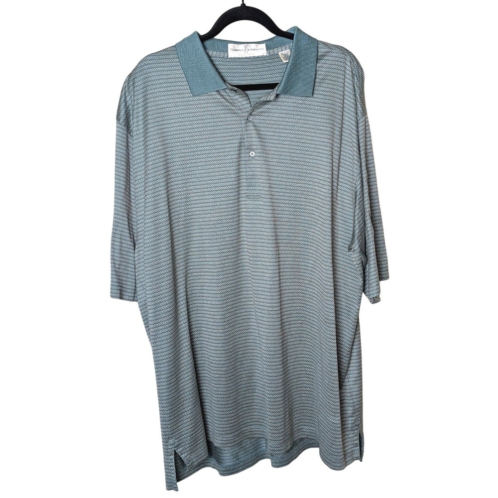 Fairway &‎ Greene Men's XXL Polo Shirt – Seafoam Green 100% Mercerized Cotton